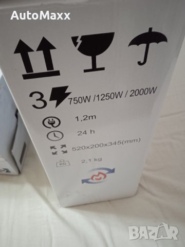 Конвекторна печка с таймер и две керамични духалки, снимка 5 - Отоплителни печки - 41968161