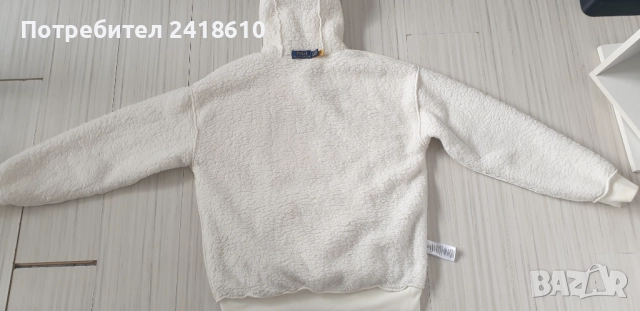 POLO Ralph Lauren Pile Fleece Jumper Hoodie Mens Size S / M  ОРИГИНАЛ! Мъжко Горнище!, снимка 7 - Спортни дрехи, екипи - 52881468
