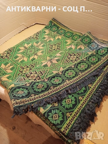 Соц Стар Голям Ръчно Тъкан Килим Размер 420см./220см. НОМЕР 678., снимка 6 - Антикварни и старинни предмети - 53407343