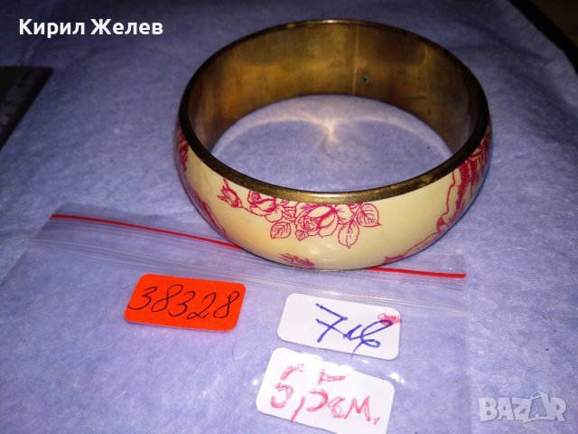 ПРЕКРАСНА ФЛОРАЛНА БРОНЗИРАНА ВИНТИДЖ - АРТ СТИЛ ГРИВНА 38328, снимка 3 - Гривни - 41191869