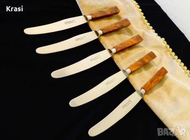 Solingen нож с дръжка от каталин 23 см. , снимка 6 - Прибори за хранене, готвене и сервиране - 33843223