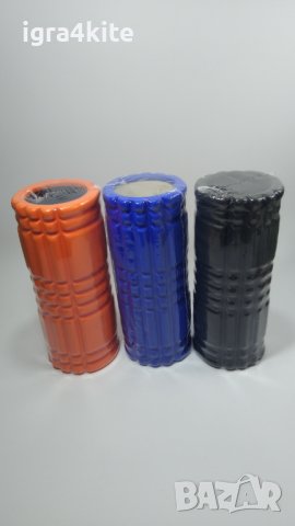  Син FOAM ROLLER 33х14 масажна ролка за йога и тренировки / Фоумролер, снимка 5 - Фен артикули - 40769306