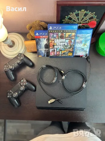 Playstation 4 + 2 джойстика + игри , снимка 2 - PlayStation конзоли - 48199164