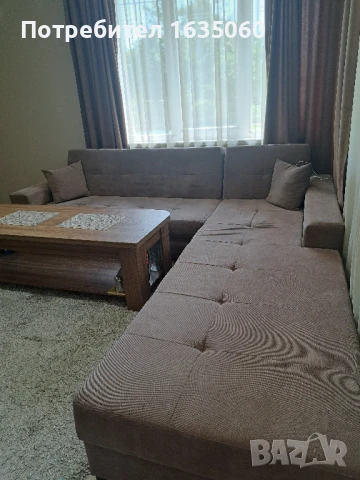 Голям ъглов диван , снимка 4 - Дивани и мека мебел - 51084159