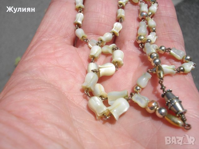 СТАР СЕДЕФЕН ГЕРДАН КОЛИЕ МОМИНА СЪЛЗА , снимка 5 - Антикварни и старинни предмети - 41853785