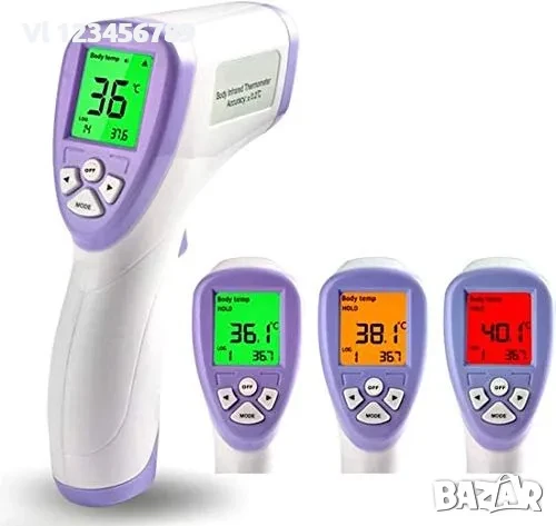 Инфрачервен безконтактен телесен термометър Shengde , IR Termometer, снимка 3 - Други инструменти - 50666525