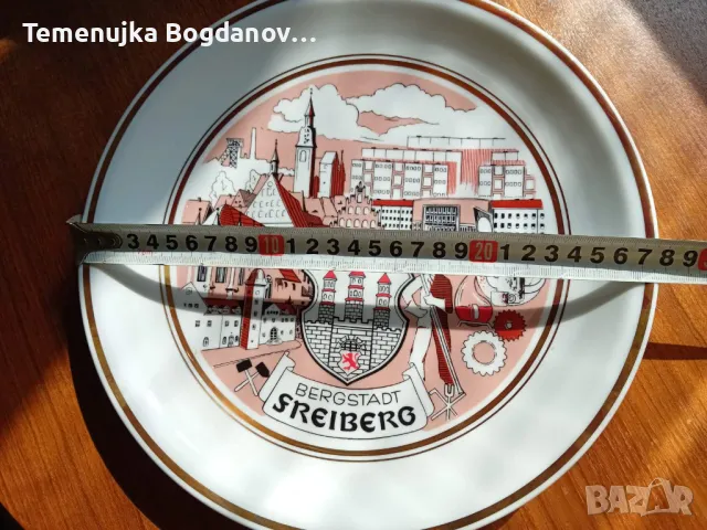 чиния за стена, снимка 2 - Антикварни и старинни предмети - 49350031