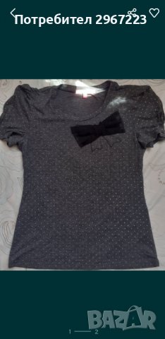 Дамски сиви блузи, снимка 1 - Тениски - 40196269