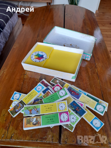 Стара Детска игра Аз уча часовете, снимка 2 - Други ценни предмети - 44673347