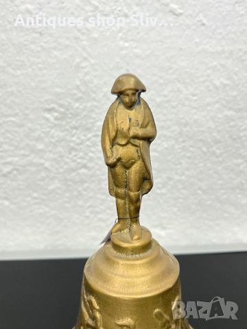 Масивна бронзова камбана / звънец - Наполеон. №5125, снимка 2 - Колекции - 44511279