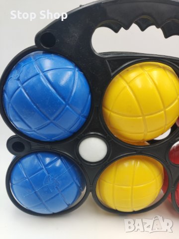 Петанк игра с топки сет 6 цветни топки и едно топче , снимка 3 - Игри и пъзели - 41953498