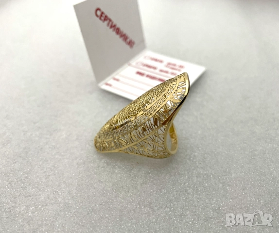 ЗАПАЗЕН ЗА КЛИЕНТ! Дамски Златен Пръстен-3,229 грама, 14К (проба 585), снимка 4 - Пръстени - 51441956
