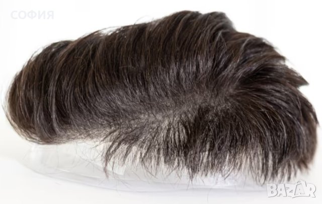 Мъжко тупе от естествена коса, снимка 5 - Аксесоари за коса - 42283323