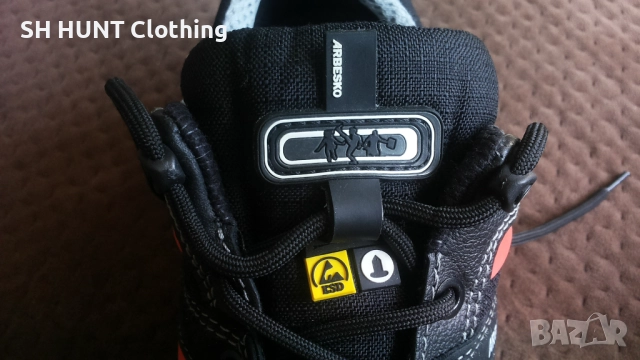 ARBESKO Leather Work Safetu Shoes размер EUR 45 работни обувки с бомбе естествена кожа WS1-37, снимка 15 - Други - 51991888