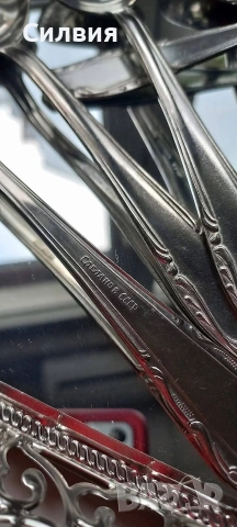 Ретро прибори. Лъжици- голям размер. Комплект от 6бр. руски лъжици. Неръждаема стомана. , снимка 3 - Прибори за хранене, готвене и сервиране - 53722538