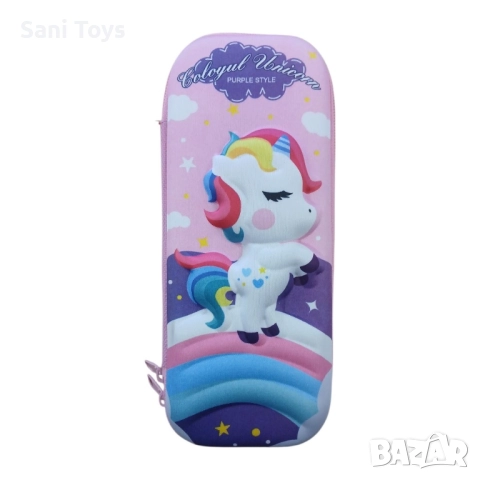 Ученически несесер с 1 цип - 3D, снимка 3 - Ученически пособия, канцеларски материали - 52018037