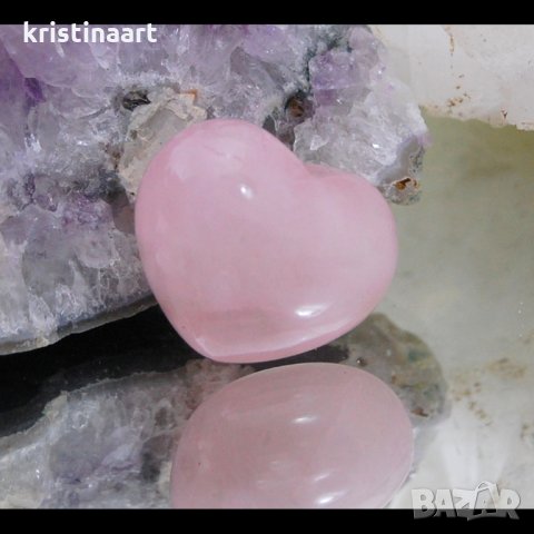 Талисман сърце от различни минерали, снимка 3 - Арт сувенири - 35930688