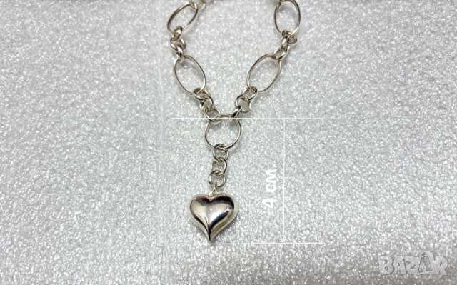 Сребърен Комплект/колие+гривна/ (проба 925)- 29,21 грама, снимка 10 - Колиета, медальони, синджири - 53732259