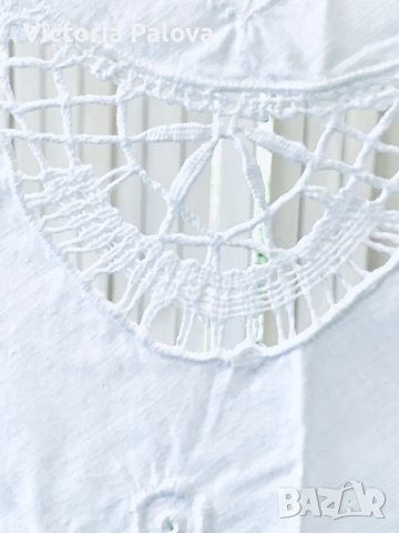 Красива кръгла бяла покривка памук, снимка 6 - Покривки за маси - 41711597