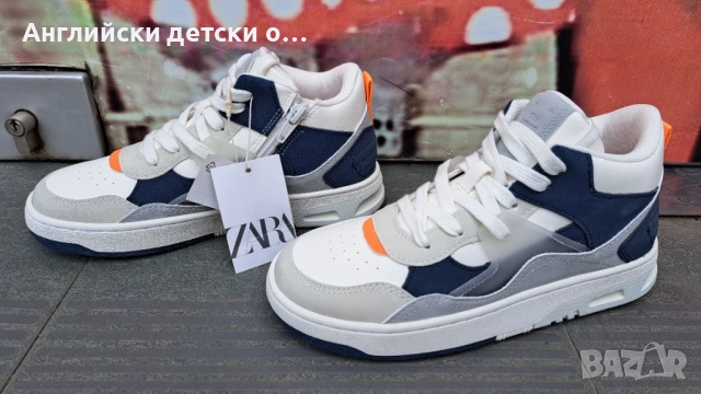 Английски детски кецове-Zara, снимка 3 - Детски обувки - 51496240