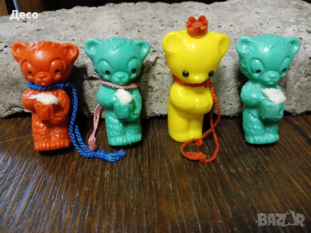 Стари пластмасови мечета ГДР., снимка 2 - Колекции - 52974370