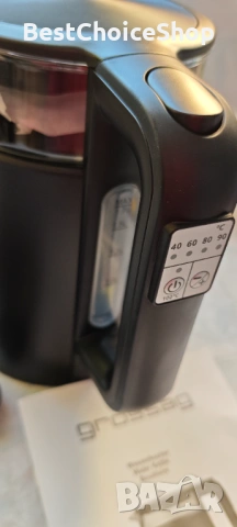 Електрическа кана за вода 1.7L с 5 Температурни Настройки, снимка 6 - Кани - 53670104