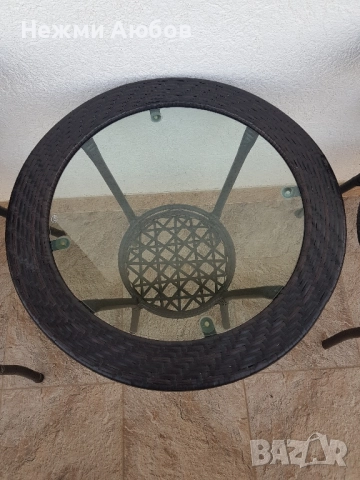 Ратанови столове и маса, снимка 3 - Градински мебели, декорация  - 51457326