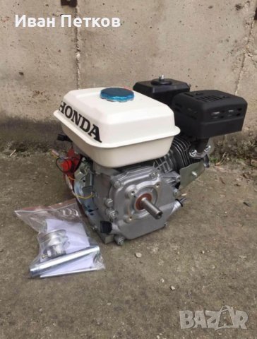 Двигател за мотофреза Хонда 7.5 к.с. OHV четиритактов HONDA с ШАЙБА + гаранция, снимка 1 - Градинска техника - 41145191