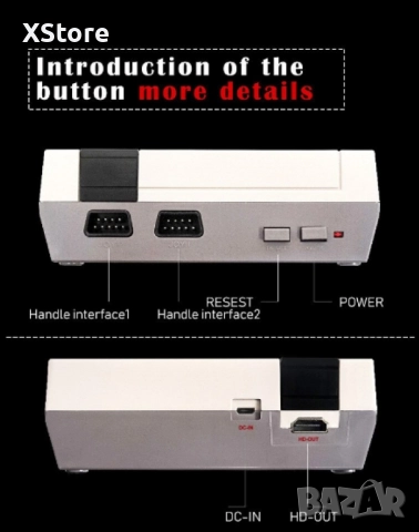 Класическа телевизионна ретро игра с 620 вградени игри, снимка 14 - Други игри и конзоли - 52461324