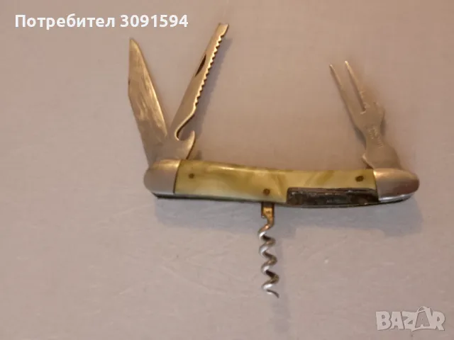  Буковец ,Старо седефено колекционерско туристическо ножче, снимка 5 - Други ценни предмети - 50127056