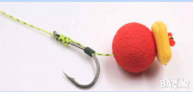 Вързани куки на косъм, 6 броя в опаковка, снимка 2 - Такъми - 36252760