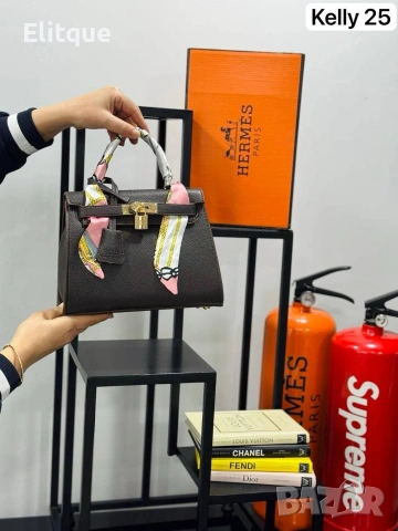 чанти Hermes Kelly 25 ➡️25 Cm ⬆️20 Cm , снимка 3 - Чанти - 53587358