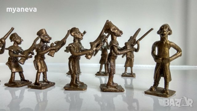 Бронзови фигурки на войници , снимка 6 - Фигурки - 41424654
