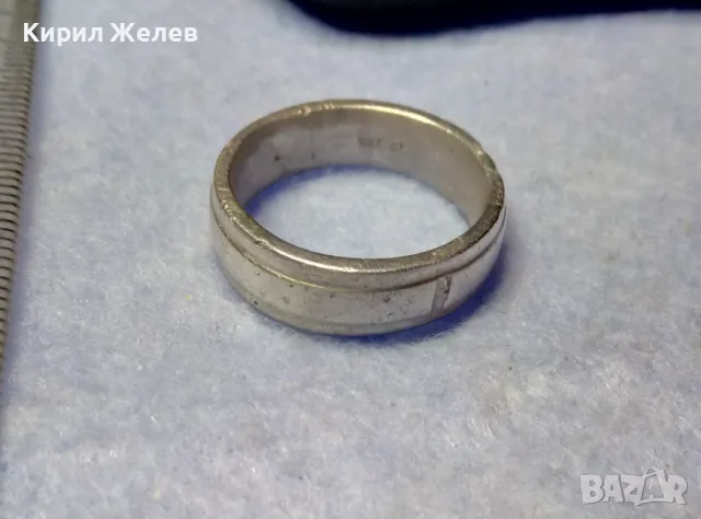 СТИЛНА МАСИВНА СРЕБЪРНА ХАЛКА ПРЪСТЕН МАРКОВО СРЕБРО 925 ПРОБА 48622, снимка 7 - Пръстени - 50354710