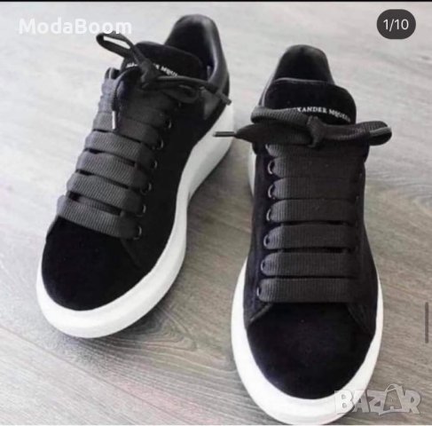 Велурени мъжки обувки Alexander McQueen 