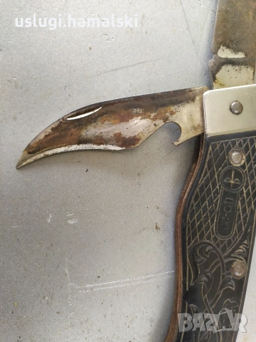Стар руски сгъваем/джобен нож, снимка 4 - Антикварни и старинни предмети - 53720829