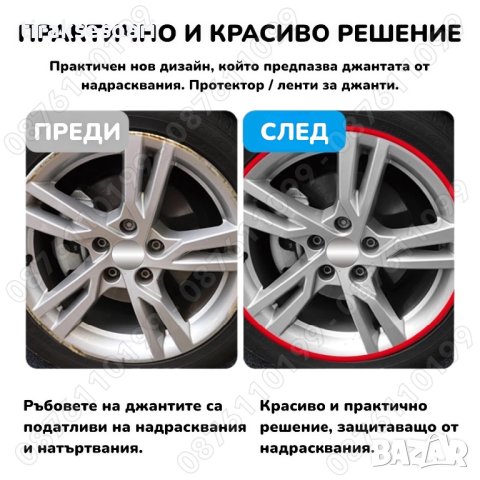 ТОП ОФЕРТА Стикери Ленти за джанти Протектор за джанти, снимка 6 - Аксесоари и консумативи - 25208086