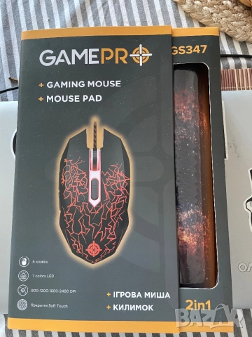 Геймърска мишка с подложка GS34