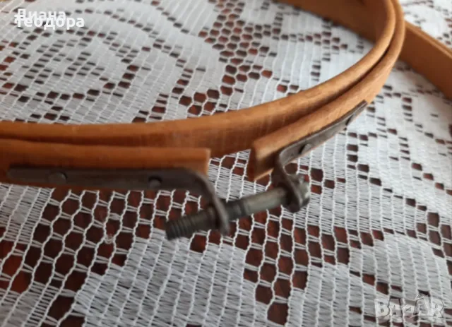 Дървени гергефи (обръч) за шиене и бродиране, снимка 2 - Други - 47377383