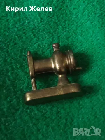 КОЛЕКЦИОНЕРСКА МЕСИНГОВА МИНИАТЮРА на СТАРА ШЕВНА МАШИНА За РЕТРО ИНТЕРИОР 39875, снимка 9 - Колекции - 46961204