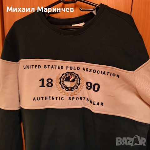 Блуза с дълъг ръкав US POLO L, снимка 2 - Блузи - 51859120