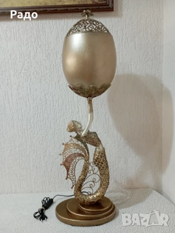 Две уникални много големи масивни и много красиви лампи - лампа, снимка 2 - Антикварни и старинни предмети - 51201270