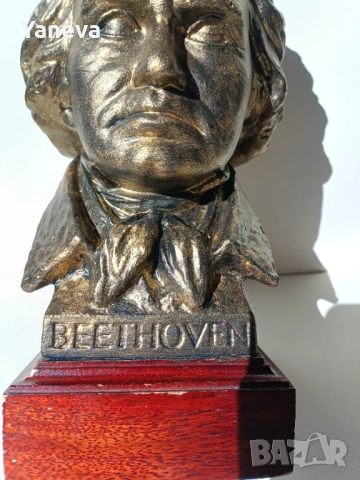 Бюст на Лудвиг ван Бетовен, (Beethoven ) , снимка 4 - Статуетки - 52123380
