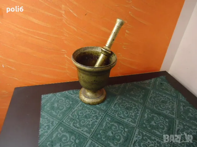 масивно бронзово хаванче с чукало