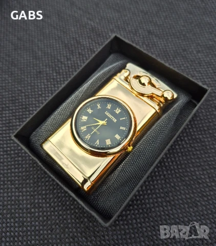  Газова запалка с вграден часовник,4 цвята, снимка 5 - Запалки - 50228891