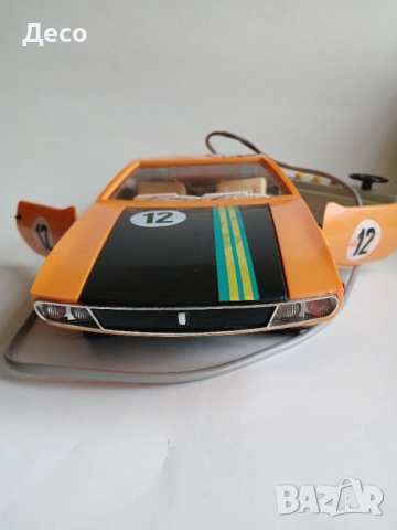 PIKO, стара пластмасова играчка кола De Tomaso Mangusta 1/12, снимка 3 - Колекции - 53354871