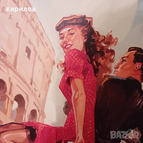 Голяма винтидж картина дигитален арт-принт, снимка 3 - Картини - 53062060