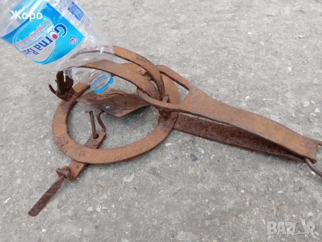 Стар кован вълчи капан, снимка 14 - Антикварни и старинни предмети - 49978115