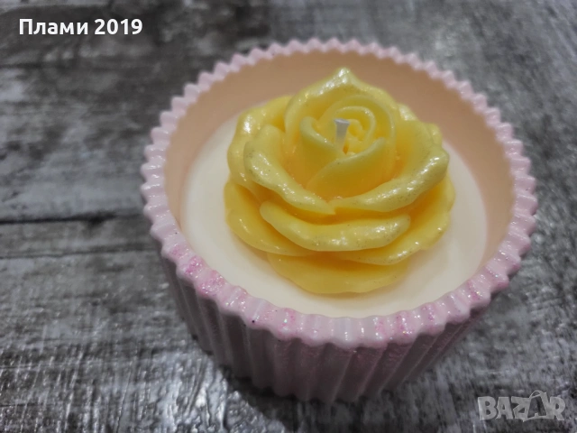 Ръчно изработена керамика с ароматна свещ , снимка 8 - Декорация за дома - 53641335