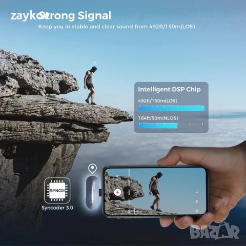 SYNCO P1S  телефонен микрофон за шумопотискане, снимка 6 - Микрофони - 44334559